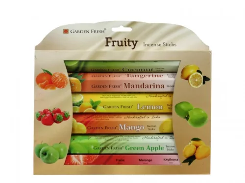 Füstölő szett hexa -Fruity- 6x20 db pálcika - Garden Fresh