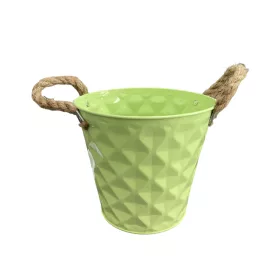 Kaspó fém 23x22cm - menta