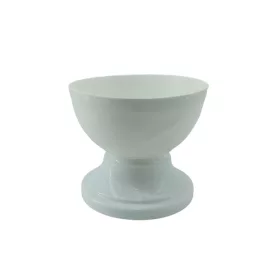 Tál plasztik  15cm talpas fehér