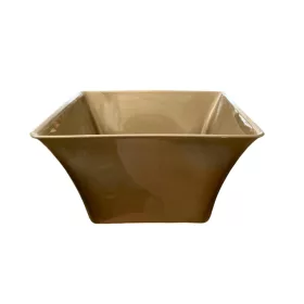 Tál plasztik  szögletes 15cm arany