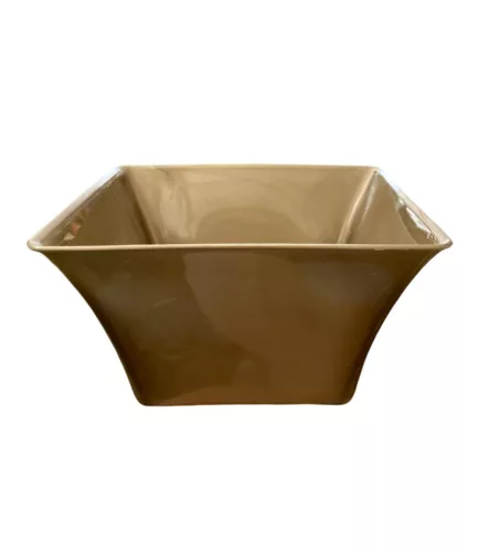 Tál plasztik  szögletes 15cm arany