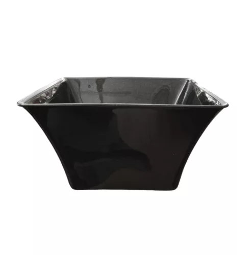 Tál plasztik  szögletes 15cm fekete