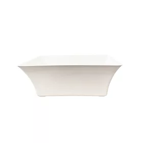 Tál plasztik  szögletes 19cm fehér