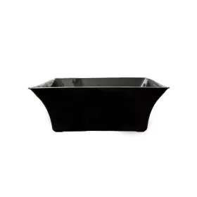 Tál plasztik szögletes 19cm fekete