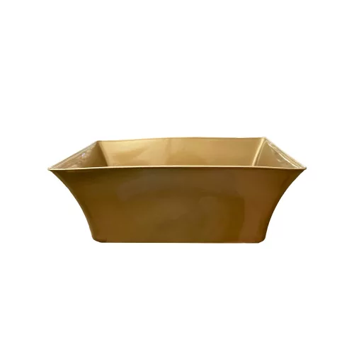Tál plasztik  szögletes 25cm arany