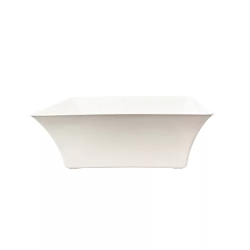 Tál plasztik  szögletes 25cm fehér