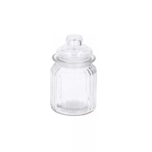 Tároló üveg tetővel 8x13cm  0,3L