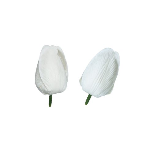 Szappan tulipán fej - fehér 6x2,5cm