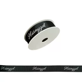 Hiányzol fekete ripsz szalag 2 cm 
