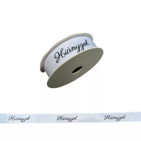 Hiányzol fehér ripsz szalag 2 cm 