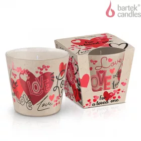   Bartek dekorált For a loved one illatos paraffin pohár 115g