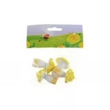 Gomba figura 4 db-os sárga  - mini