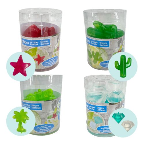 Jégkocka 10db újrahasznosítható 4 féle