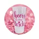 Lánybúcsús műanyag pohár "Cheers to the Bride" átlátszó 0,5L