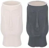 Váza  2 féle arc világos,sötét 13,5x12x28,5cm