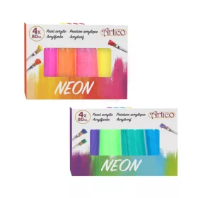 Festék akril neon 4x80ml  ARTICO 2 féle választható