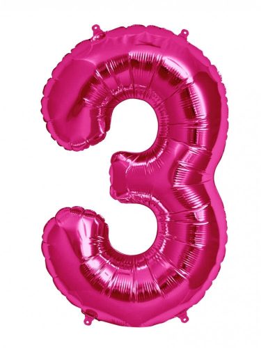 Fólia lufi számos 3-as rózsaszín 25,5x47cm