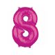 Fólia lufi számos 8-as rózsaszín 33x47cm