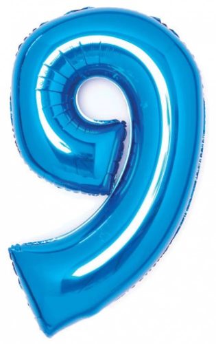 Fólia lufi számos 9-es kék 31,5x48cm