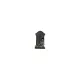 Figura csontváz sírkővel poly 7,4x3,4x12,5 cm kalapos szürke