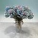 Kék Álom Dália Virágkompozíció Blue Decor Üvegvázában