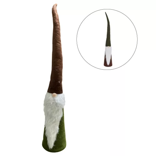 Manó dekoráció zöld/barna 55cm