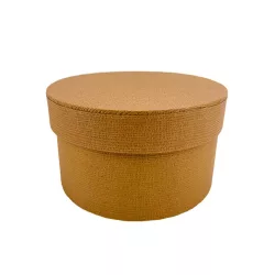 Papírdoboz kerek barna14x14x8,5cm