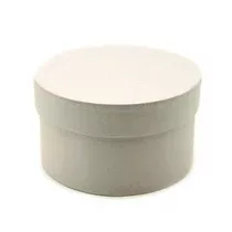 Papírdoboz kerek 10x5,5 cm krém 