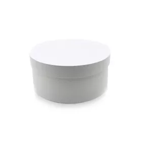 Papírdoboz kerek 22x10 cm fehér