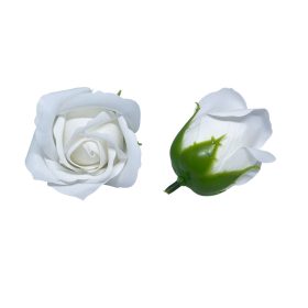 Szappanrózsafej 8x6,5cm cm fehér db