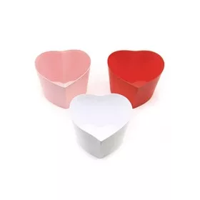 Papírdoboz szív 14x13x10cm 3 féle színben választható