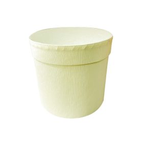 Papírdoboz henger csillogó krém 12,7x11,7cm