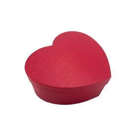 Papírdoboz szív fényes piros  22x20x9,5cm
