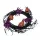 Halloween glitteres koszorú pókkal, tökkel 24cm