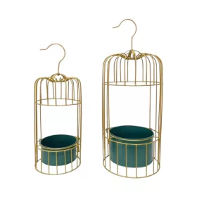 Kalitka fém 2db arany 52x16x8cm ,62x19x12cm