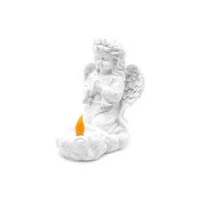 Imádkozó térdelő angyal LED-es mécsessel, 14x12x18 cm