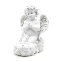 Angyal mécsestartóval 14x9x18 cm 