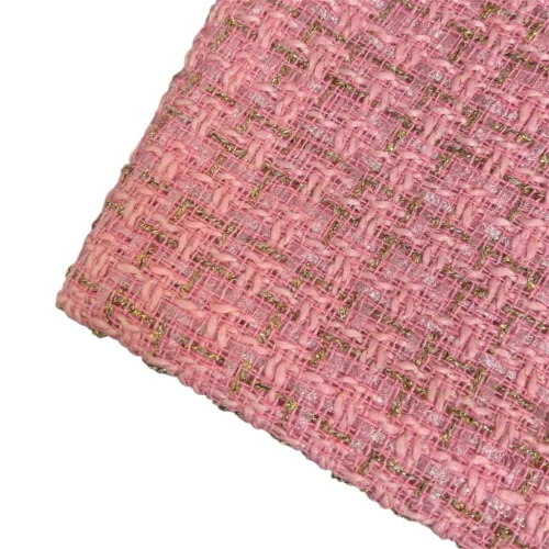 Csomagolóanyag textil rózsaszín-arany 0,47x1,5m