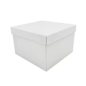Papírdoboz négyzet 15x15x10cm - fehér