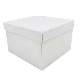 Papírdoboz négyzet 20x20x13cm - fehér