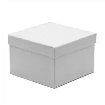 Papírdoboz négyzet 20x20x13cm - fehér
