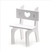 Fehér fa szék 10x14x9cm