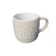 Bögre őszi 9,5x10cm fehér magában BOO feliratos
