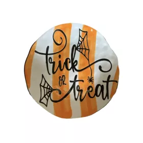 Halloween tányér 27cm - csíkos alapon mintás