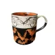 Halloween bögre 11x10cm - narancs denevér
