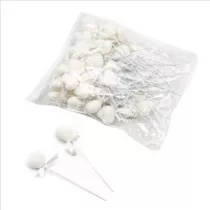 Pálcás szív 11cm fehér
