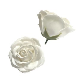 Szappanrózsafej 9x6 cm fehér