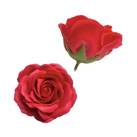 Szappanrózsafej 9x6 cm piros