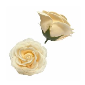 Szappanrózsafej 9x6 cm krém