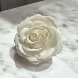 Szappanrózsafej 7,5x6 cm fehér